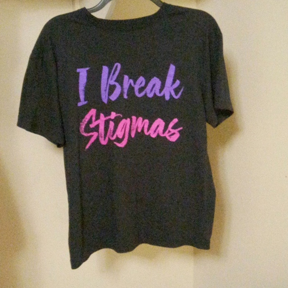 I break stigmas graphic tee